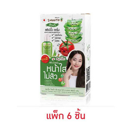 Smooto เซรั่ม Tomato Aloe Snail Acne Sleeping Serum 10 กรัม (แพ็ก 6 ชิ้น) - Smooto, หน้าเนียนใส ไม่สิว ลดรอยสิว