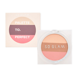 So Glam บลัชออน Palette To Perfect 9 กรัม - So Glam, แก้ม