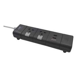 Storm ปลั๊กไฟ PC Guard plus 2 ช่อง 2 USB สายยาว 5 เมตร รุ่น PGU125W - Storm, เครื่องใช้ไฟฟ้าภายในบ้าน