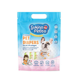 Sukina Petto ผ้าอ้อมสุนัข ไซส์ XSSS 12 ชิ้น - Sukina Petto, ห้องน้ำและผ้าอ้อมสัตว์