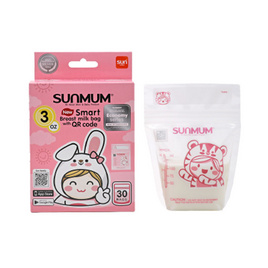 Sunmum ถุงเก็บน้ำนมแม่ 3 ออนซ์ 30 ใบ - Sunmum, อุปกรณ์ให้นม