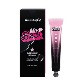 Supershades ลิปบาล์ม Let's Go Black Everynight Lip Blam 12 มล. - Supershades, ริมฝีปาก