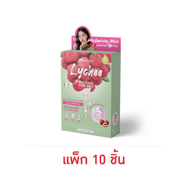 Supershades มาส์กบำรุงผิวหน้า Lychee Moisturizing Serum Mask 25 กรัม (แพ็ก 10 ชิ้น) - Supershades, มาส์กหน้า
