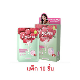 Supershades แผ่นมาส์กหน้า Lychee Moisturizing Serum Mask 25 กรัม (แพ็ก 10 ชิ้น) - Supershades, มาส์กหน้า