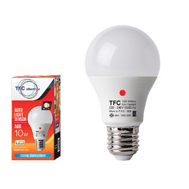 TFC LED เซนเซอร์ A60 10 วัตต์ ขั้ว E27 แสงเดย์ไลท์ -ขาว - TFC, หลอดไฟ LED