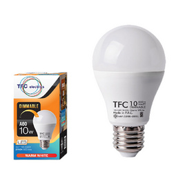 TFC LED A60 ปรับหรี่แสง 10 วัตต์ ขั้ว E27 แสงวอร์มไวท์ - TFC, หลอดไฟ LED