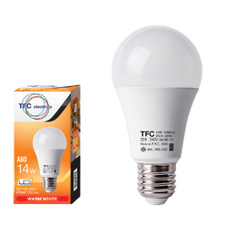 TFC หลอด LED A60 14 วัตต์ ขั้ว E27 แสงวอร์มไวท์ - TFC, TFC