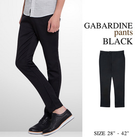 THE ROOM'S - เดอะรูม กางเกงสแล็คขายาว ขากระบอกเล็ก สีดำ - THE ROOM'S, เสื้อผ้า