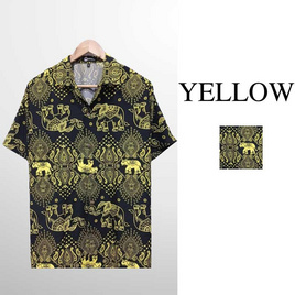 THE ROOM'S - เดอะรูม เสื้อช้าง ลายมงกุฏ สีเหลือง - THE ROOM'S, เสื้อผ้า