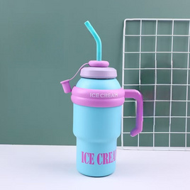 TINTIN SHOP แก้วน้ำเก็บความเย็น Ice Cream B0159 1000 ML - TinTin Shop, อุปกรณ์บนโต๊ะอาหาร