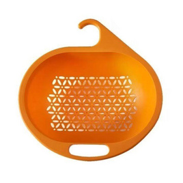 TIN TIN ตะกร้าล้างผักผลไม้ทรงรี 1 แถม 1 - สีส้ม - TIN TIN, สินค้าใหม่บ้านและสวน