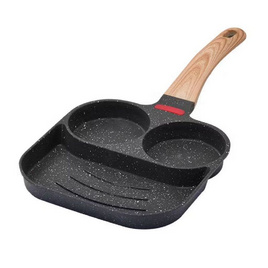 TIN TIN กระทะอเนกประสงค์ 3 หลุม ดำ - TIN TIN, อุปกรณ์ทำครัว