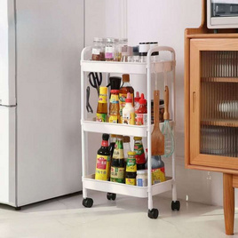 TIN TIN ชั้นวางของ 3 ชั้นมีล้อเลื่อน สีขาว - TIN TIN, ชั้นวางของ