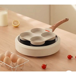 TIN TIN กระทะอเนกประสงค์ 4 หลุมกลม ขาว - TIN TIN, อุปกรณ์ทำครัว