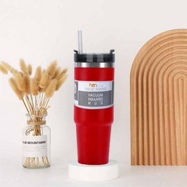 TIN TIN แก้วเก็บความเย็น 890 ML - แดง - TIN TIN