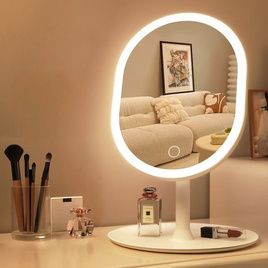 TIN TIN กระจกแต่งหน้ามีไฟ LED - ทรงรี - TIN TIN, บ้านและสวน