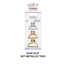 TITANIA Hair Clip Set Metallic Trio กิ๊บหนีบผม 3pc - TITANIA, เครื่องประดับผู้หญิง