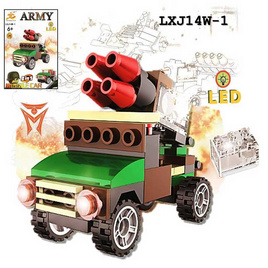 TM QMAN ตัวต่อ Army 2in1 มี LED ครบเซท 6 รุ่น - Qman, Qman