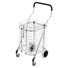 TS Modern Living รถเข็นตะกร้าพับได้ มีฝาปิด - TS Modern Living, ตะกร้าผ้า