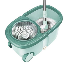 TS Modern Living ถังปั่นสเเตนเลสไซส์ใหญ่+ผ้าม็อบ 4 ผืน - TS Modern Living, สินค้าใหม่