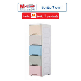 TS Modern Living ตู้เก็บของแบบลิ้นชักตามซอก 5 ชั้นมีล้อเลื่อน รุ่น SH0047 - TS Modern Living, TS Modern Living