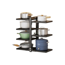 TS Modern living ชั้นวางภาชนะ สีดำ สองด้าน - TS Modern Living, อุปกรณ์จัดเก็บในครัว