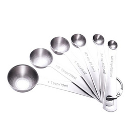 TS Modern living ชุดช้อนตวงสแตนเลส 6 ชิ้น รุ่น KC0112-6 - TS Modern Living, ห้องครัวและอุปกรณ์