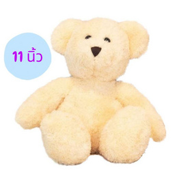 Take Toys Bear ตุ๊กตาหมีขนปุย 11 นิ้ว สี Cream - Taketoys, ตุ๊กตาและของเล่นผ้ากำมะหยี่/ ของเล่นนุ่มนิ่ม