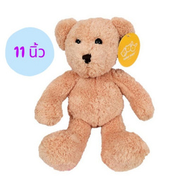 Take Toys Bear ตุ๊กตาหมีขนปุย 11 นิ้ว สี Peach - Taketoys, ตุ๊กตาและของเล่นผ้ากำมะหยี่/ ของเล่นนุ่มนิ่ม