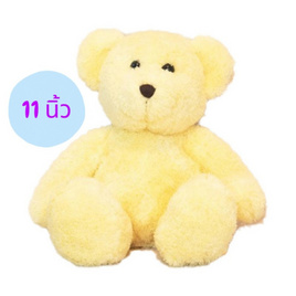 Take Toys Bear ตุ๊กตาหมีขนปุย 11 นิ้ว สี Yellow - Taketoys, ของเล่น