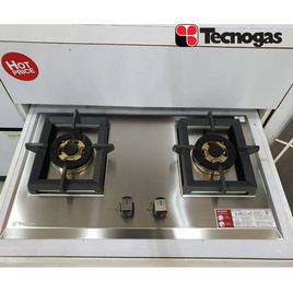 Tecnogas เตาแก๊ส 2 หัวเตา แบบฝังเฟอร์นิเจอร์ รุ่น HC762TTS-LJ - Tecnogas, Tecnogas