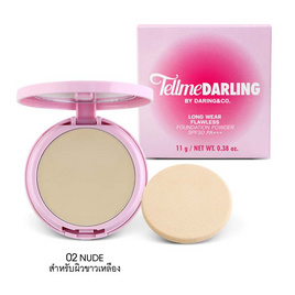 Tellme แป้งผสมรองพื้น Darling Long Wear Flawless Powder SPF30PA+++ 11 กรัม - Tellme, เครื่องสำอาง