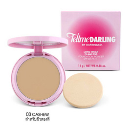 Tellme แป้งผสมรองพื้น Darling Long Wear Flawless Powder SPF30PA+++ 11 กรัม - Tellme, ความงาม