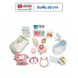 Tender Leaf Toys ของเล่นไม้ บ้านตุ๊กตา ชุดเฟอร์นิเจอร์บ้านตากอากาศ Countryside Furniture Set - Tender Leaf Toys, แม่และเด็ก