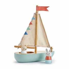 Tender Leaf Toys ของเล่นไม้ เรือใบของสองเพื่อนซี้ Sailaway Boat - Tender Leaf Toys, ของเล่นเพื่องานอดิเรก