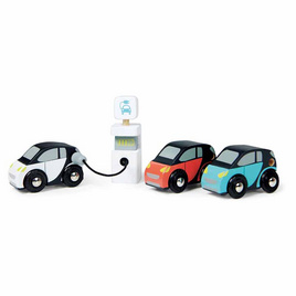 Tender Leaf Toys ของเล่นไม้ ชุดรถสมาร์ทคาร์ Smart Car Set - Tender Leaf Toys, แม่และเด็ก