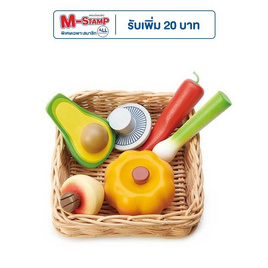 Tender Leaf Toys ของเล่นไม้ ตะกร้าหวายผัก Veggie Basket (ของเล่นบทบาทสมมติ) - Tender Leaf Toys, ของเล่นทั่วไป , ของเล่นเพื่องานอดิเรก  (ชื่อเดิม : ของเล่นเพื่องานอดิเรก)