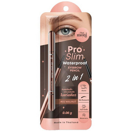 Thai Moni ดินสอเขียนคิ้ว Pro Slim Water Proof Eyebrow Pencil 0.06 กรัม - Thai Moni, ตกแต่งดวงตา