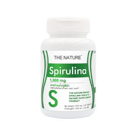 The Nature Spirulina สาหร่ายสไปรูลิน่า บรรจุ 30 เม็ด - The Nature, สินค้าเพื่อสุขภาพ