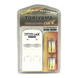 Toriyama Quick Charger CRX for CR2 /CR123 - Toriyama, แบตเตอรี่พร้อมเครื่องชาร์จ