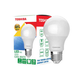 Toshiba หลอด LED Bulb G7 7W คูลไวท์ E27 - Toshiba, บ้านและสวน