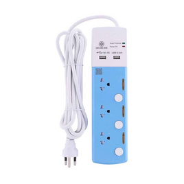 Toshino รางปลั๊ก 3 ช่อง + 2 USB สาย 3x0.75 3ม. รุ่น TSP-3T - Toshino, Toshino Power Strip