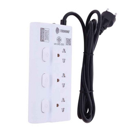 Toshino รางปลั๊ก 3 ช่อง 3 สวิตช์ ยาว 2 เมตร รุ่น ECO-32 - Toshino, Toshino Power Strip