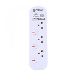 Toshino รางปลั๊กไฟ 3 ช่อง 3 สวิตช์ 5 เมตร รุ่น JT3-5M - Toshino, Toshino Power Strip