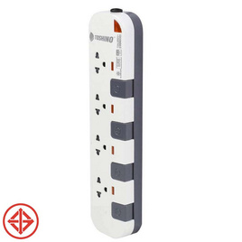 Toshino รางปลั๊ก มอก. 4 ช่อง ป้องกันไฟกระชาก สายยาว 5 เมตร P4375-5M - Toshino, Toshino