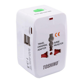 Toshino หัวแปลงปลั๊กไฟ รุ่น DE-204UC - Toshino, สินค้าใหม่