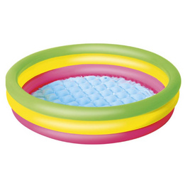 Toymarts สระน้ำทรงกลมขอบห่วง3ชั้น102 x25cm.พื้นเป่าลม - Bestway, ของเล่นและกีฬาแบบเป่าลมและกลางแจ้ง