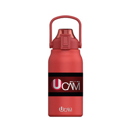 UCAM กระติกน้ำสแตนเลส ขนาด 1.3 ลิตร พร้อมหลอดดูด สีส้ม - Ucam, 7Online