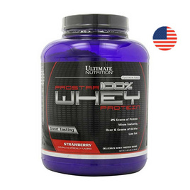 Ultimate PROSTAR Whey Protein เวย์โปรตีน ขนาด 5.28 lbs รสสตรอเบอร์รี่ - Ultimate, อาหารเสริมการออกกำลังกาย