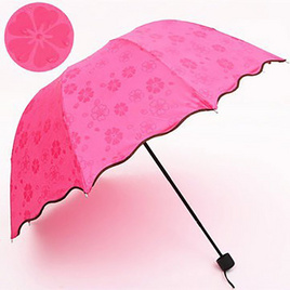 Umbrella ร่มพับ กันฝน กันแสงแดด โดนน้ำเปลี่ยนลายดอกไม้ - Umbrella, แฟชั่น